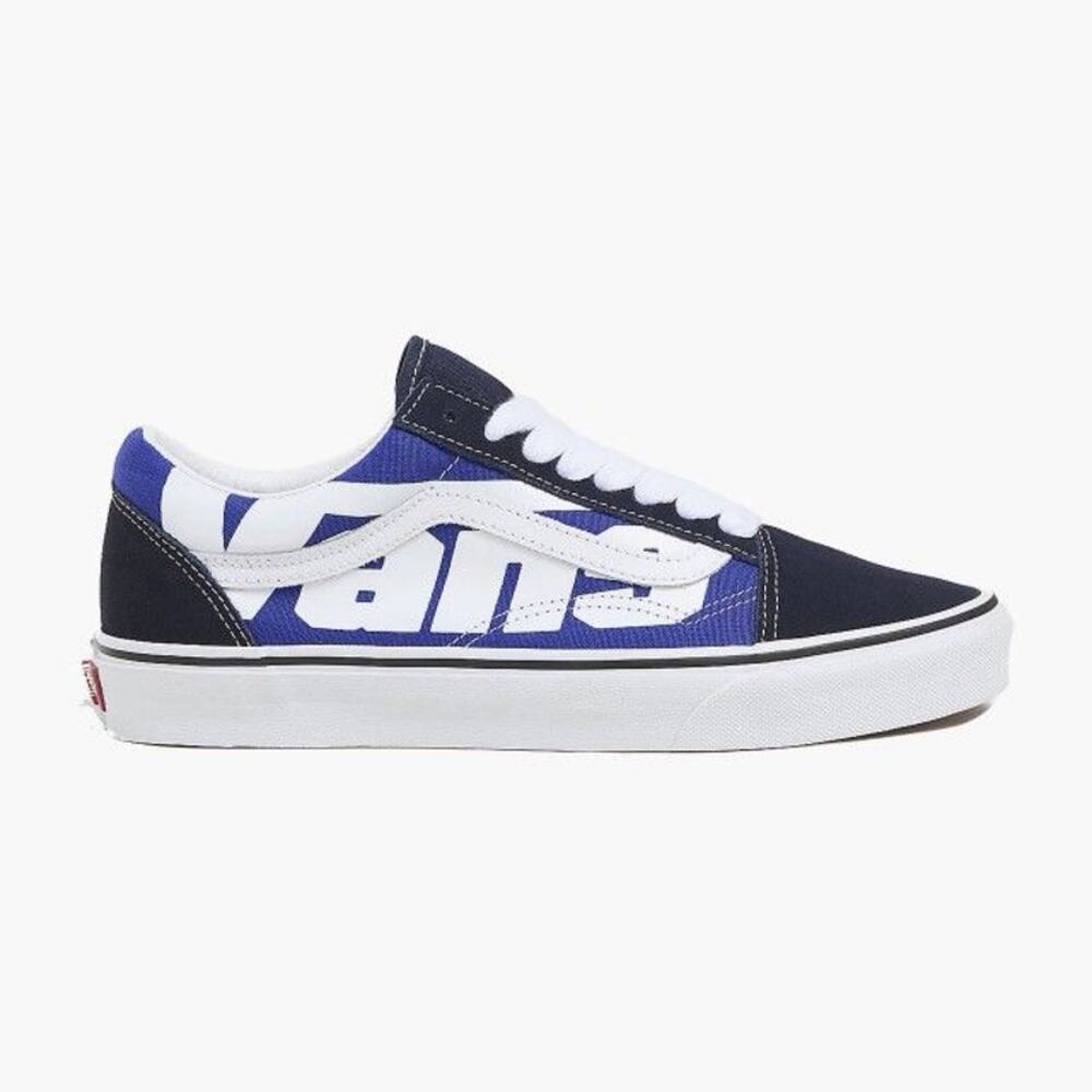 Vans Old Skool Jumbo VANS Logo Blue White Mens Size 9
